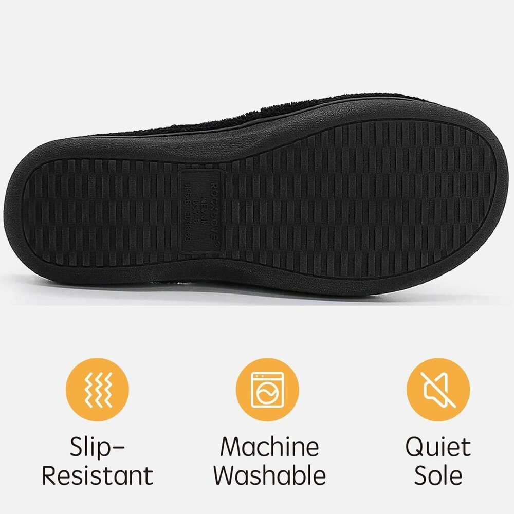 Women's Adjustable Wrap Memory Foam Slide Slipper - image 5